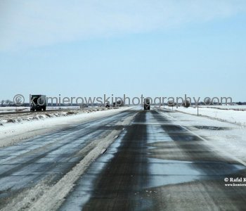I-94  Northbound, Minnesota, on the way back home to Calgary,  Wednesday, March 23, 2011 at 3:55 PM (temperature  -2C = 28.4 F)