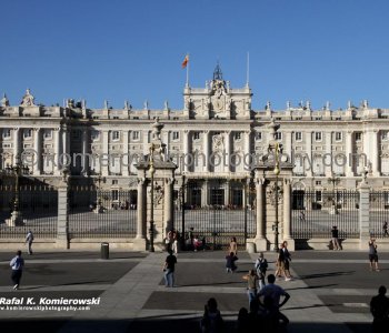 The Royal Palace of Madrid is the official residence of the King of Spain in the city of Madrid, but it is only used for state ceremonies.(photo taken on Wed. October 12, 2011)