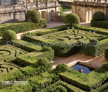 Outdoor Gardens in the Monastery of El Escorial in Spain,    (Saturday, October 15, 2011)
