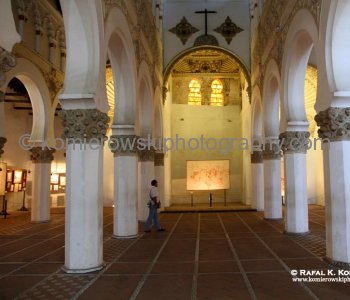 Santa María la Blanca, - the Congregational Synagogue of Toledo-  is a museum and former synagogue in Toledo