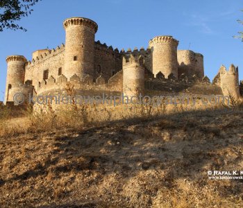 Castillo de Belmonte or Belmonte Castle was built on the hill of San Cristobal in Cuenca province, Castilla La Mancha, Spain