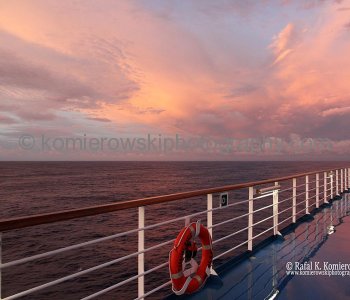 at sunrise... Atlantic Ocean, sailing Day 11,  November 7, 2011