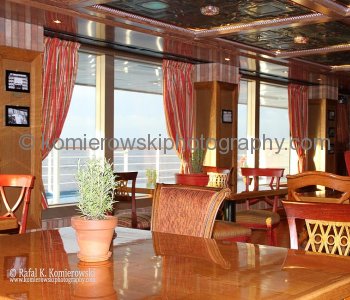 Cucina del Capitano, an Italian restaurant ... Atlantic Ocean, sailing Day 11,  November 7, 2011