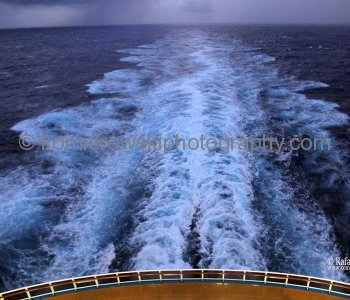 Carnival Magic at sunrise.. Atlantic Ocean, sailing Day 12,  November 8, 2011