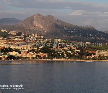 Monday, October 31, 2011, Day 4, leaving Malaga, Passing straight of Gibraltar and North Africa  at 22:45