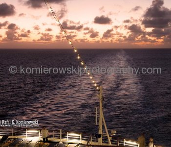 Wednesday , November 9 , 2011 – Day 13, SUNRISE, Atlantic Ocean,  26^ 19’ 47” N,  72^29’ 06” West  -  at  6:40  speed  39km/h, wind 57 km/h, temp. +23.2C, humidity 74%