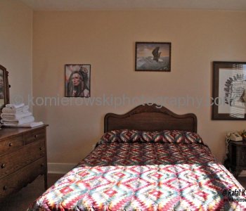 Shaffer Hotel, in Mountainair.  Rooms furnished with authentic western style of the period are large and clean.