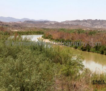 Rio Grande viewed from  scenic drive Texas FM170