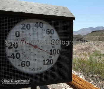 The drive can be extremely hot in summer (June 2012) temperatures can exceed 110 F degrees