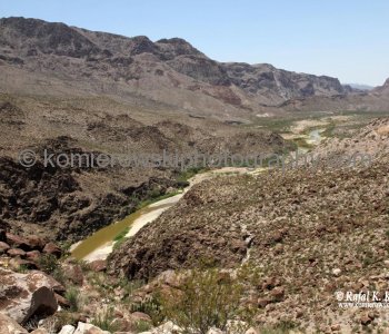 Rio Grande viewed from  scenic drive Texas FM170