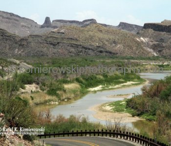 Scenery - FM 170 along Rio Grande River, Texas