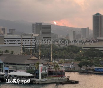 Honolulu harbor, Oahu, Hawaii, USA