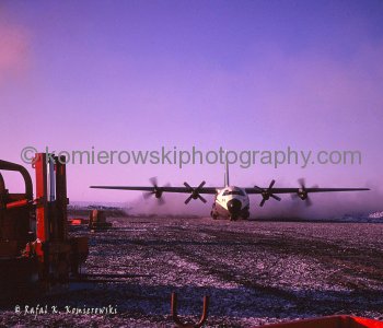 Canadian Arctic, Haig Thomas Island, March 1975, -55C. Base Camp on Haig Thomas Island