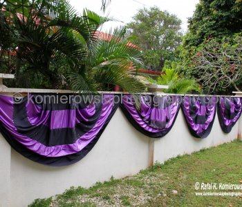 Black and purple adorn Tongan homes across Royal Palace as mourning nation honours late King George Tupou V