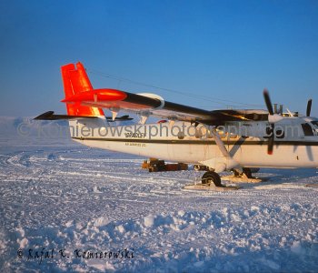 Canadian Arctic, Massey Sound, May 2, 1975, -38C.  Supplies and postal mail arrived at 3:00 am from Resolute Bay