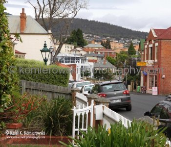 Hobart  feels like parts of Scotland...architecture showing the range of houses from Georgian Colonial to lacy Victorian