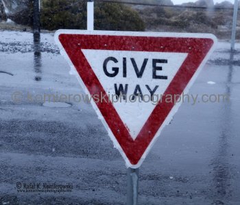 Mount Wellington,  Hobart, it was cold and snowing in October 26, 2012