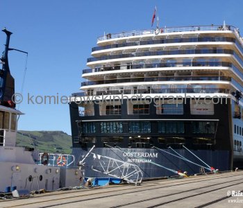Back to MS Oosterdam at Port Chalmers, Dunedin, NZ.