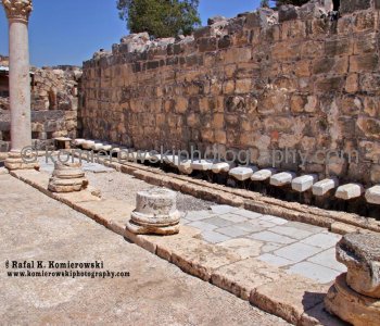 Beit Shean  public toilets with no separation between them and no division between male and female