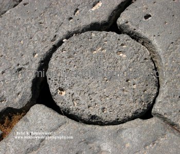 Beit Shean,  ancient stone manhole