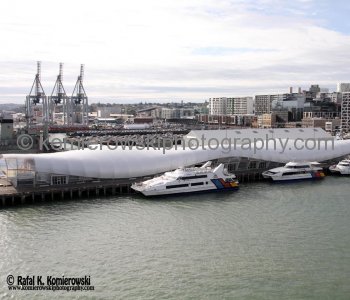 View of Auckland from deck of MS Oosterdam,  New Zealand