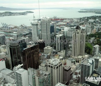 View from Sky Tower, Auckland, New Zealand