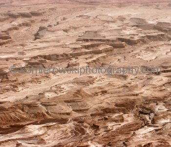 Scenery of the Judean Desert seen from Masada