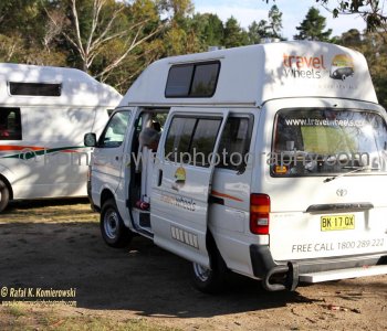 We spent the first night in a wood in the middle of eucalyptus forest in Katoomba, Blue Mountains,   New South Wales, Australia