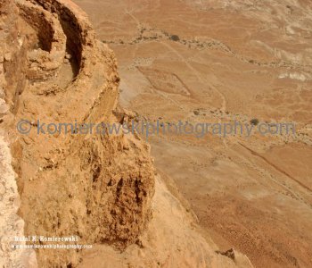 Remnants of one of several legionary camps at Masada