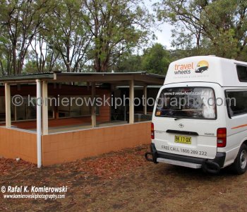 Sandy Hollows Tourist Park, Upper Hunter Valley, NSW. We spent there our second night after leaving Sydney. The park is owned by Chun and David, and you are guaranteed a warm welcome from these warm and delightful people! Strongly recommended.