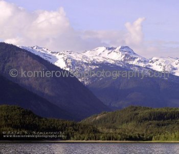 View from the ferry towards (east) Galena Bay, B.C. These mountains are used for one of the greatest heli skiing in the world.