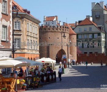 Barbakan in Old Town...walking along Nowe Miasto- the restored New Town section, Warsaw, Poland