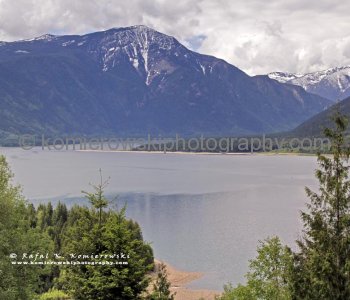 Famous view of Arrow Lakes from point of interest along hwy 6 south ...on the way to Burton