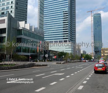 New office towers in Warsaw at Emilii Plater Street, Warsaw, Poland