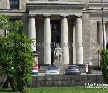 Palace of Culture and Science (in Polish a.k.a. PKiN) - ugly Socialist realism statue ...Most hated building in Warsaw.