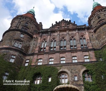 KSIAZ Castle (a.k.a. Schloss Fürstenstein) , the third largest castle in Poland, is located on a majestic rock cliff by the side of the Pelcznica River.  It was built in 1288-1292 under Bolko I the Strict.