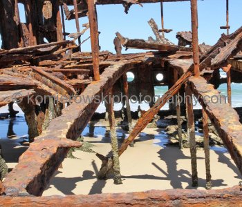 S.S. Maheno is a spectacular landmark on 75 Mile Beach in Fraser Island