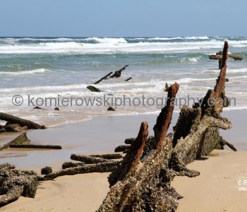 S. Maheno on Fraser Island.....During  WWI was hospital ship...in Julky 7th, 1935  lost in a cyclone turns up on the coast of Fraser Island, where she remains rusted and forgotten
