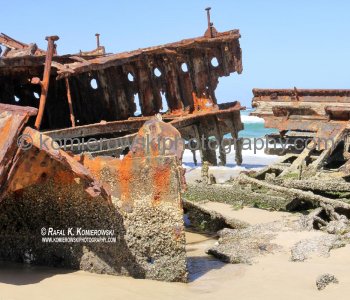 S.S. Maheno on Fraser Island, Great Sandy Marine (National) Park, Australia
