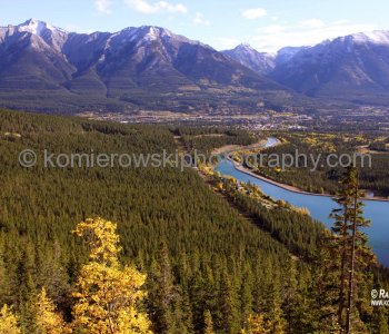 View of Canmore....to get to Chester Lake we drove on gravel road above Canmore