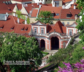 Famous red roofs (of Prague) seen from Hradčany ...castle district in Prague, Czech Republic