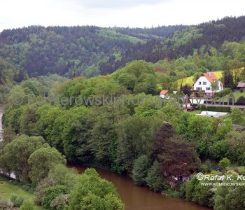 View  from Český Šternberk Castle,  Czech Republic