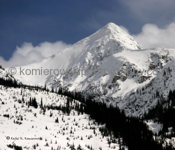 Selkirk Mountains at  ROGERS PASS.   Weather - late March