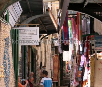 The Muslim Quarter at Old City in Jerusalem