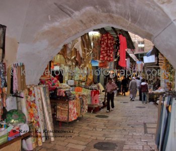 The Muslim Quarter at Old City in Jerusalem