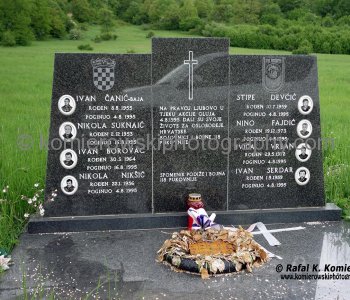 In the hills above Bunic village...results of the brutal war  -  sad reminder of 4th August 1995.