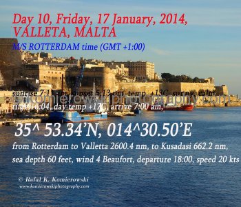 Day 10, Friday, 17 January 2014, Valletta, Malta