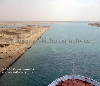 The Suez Canal - almost ready to cruise south to Port Suez....