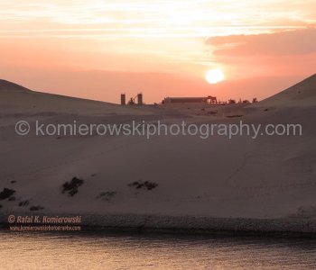 Sunset time ...the Suez Canal...on the way to Port Suez
