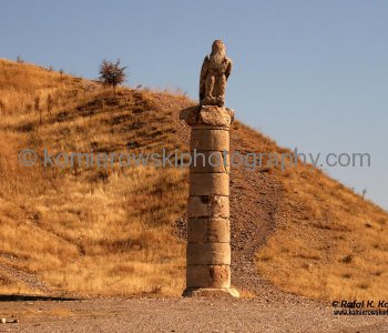 Karakus Tumulusu  is where the Royal Women of Arsameia were buried,  Adıyaman Province, Turkey